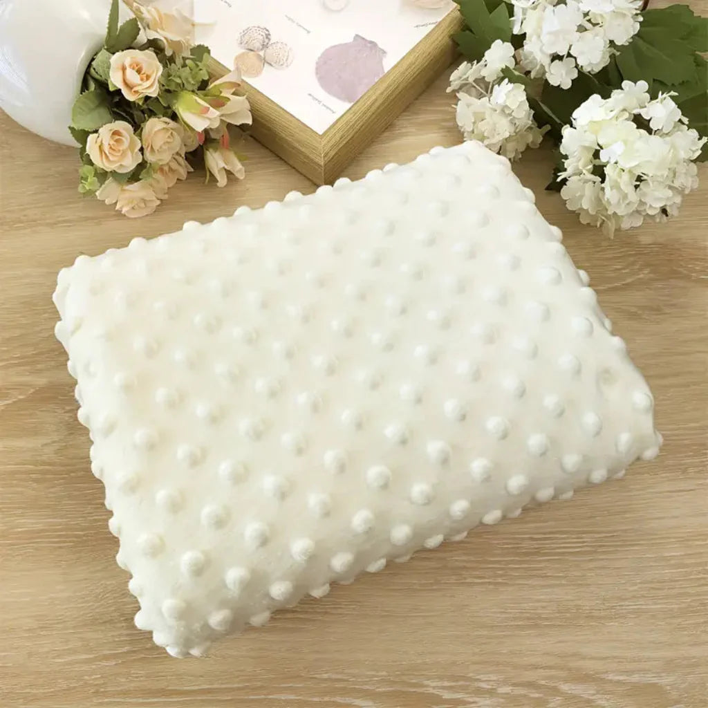 Soft Plush Ergonomic Baby Nursing Pillow with Hexagonal Pattern