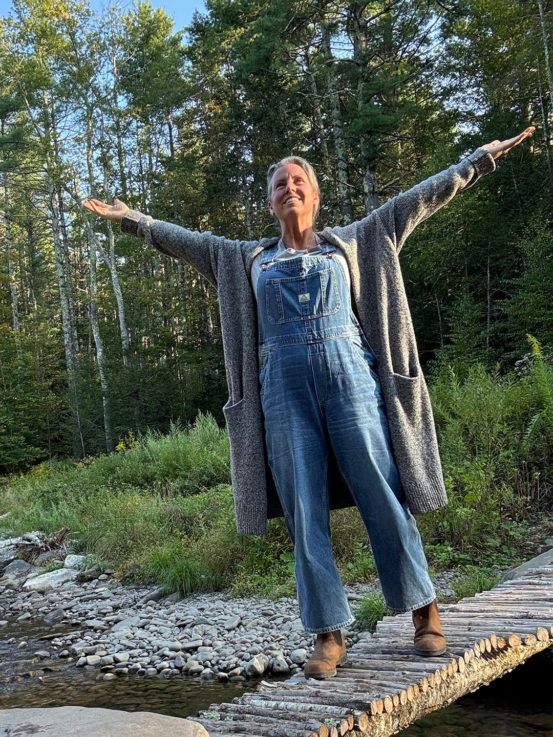 Oversized Vintage Denim Bib Overalls with Adjustable Suspenders