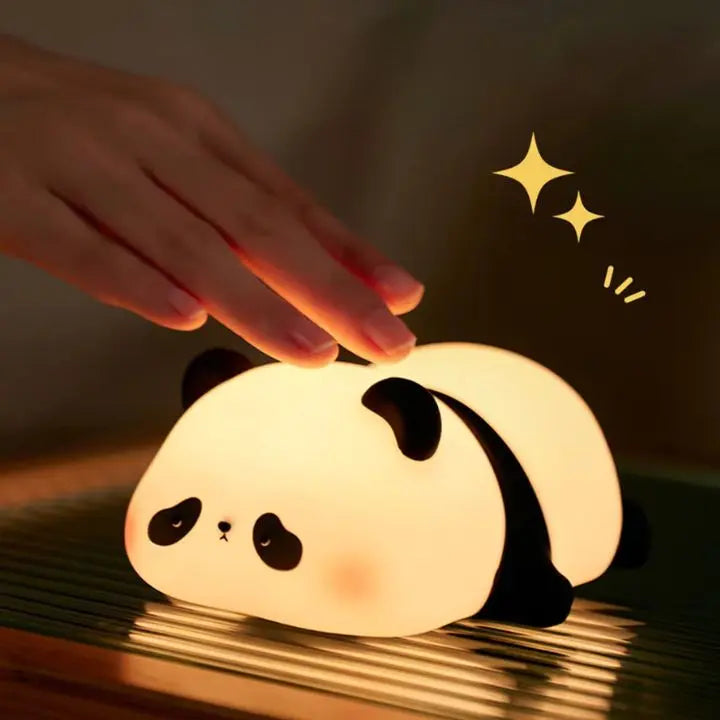 Rechargeable Panda Night Light - Soft Silicone with Warm White Glow