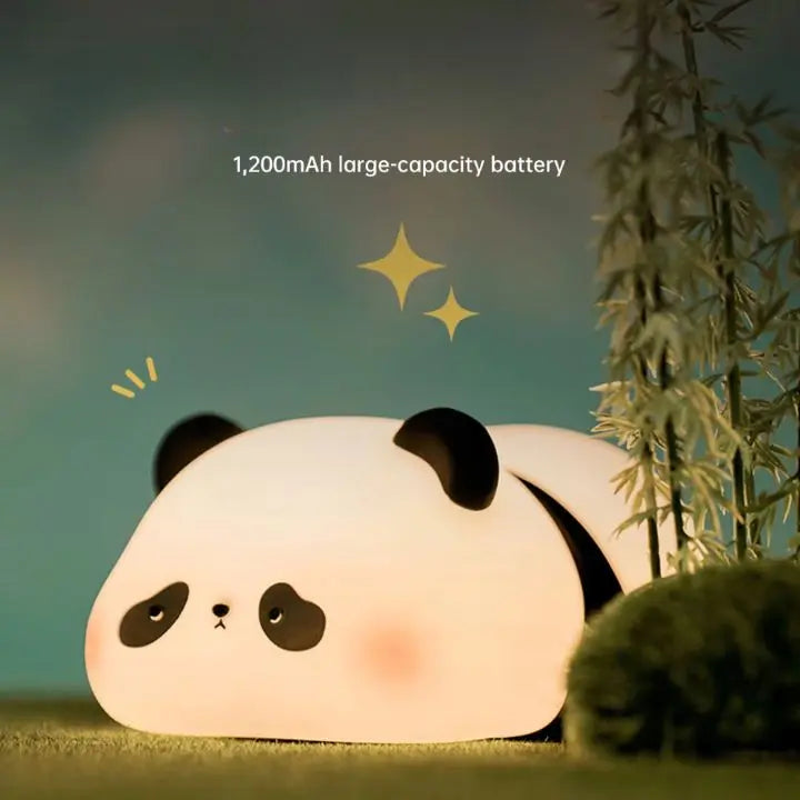 Rechargeable Panda Night Light - Soft Silicone with Warm White Glow