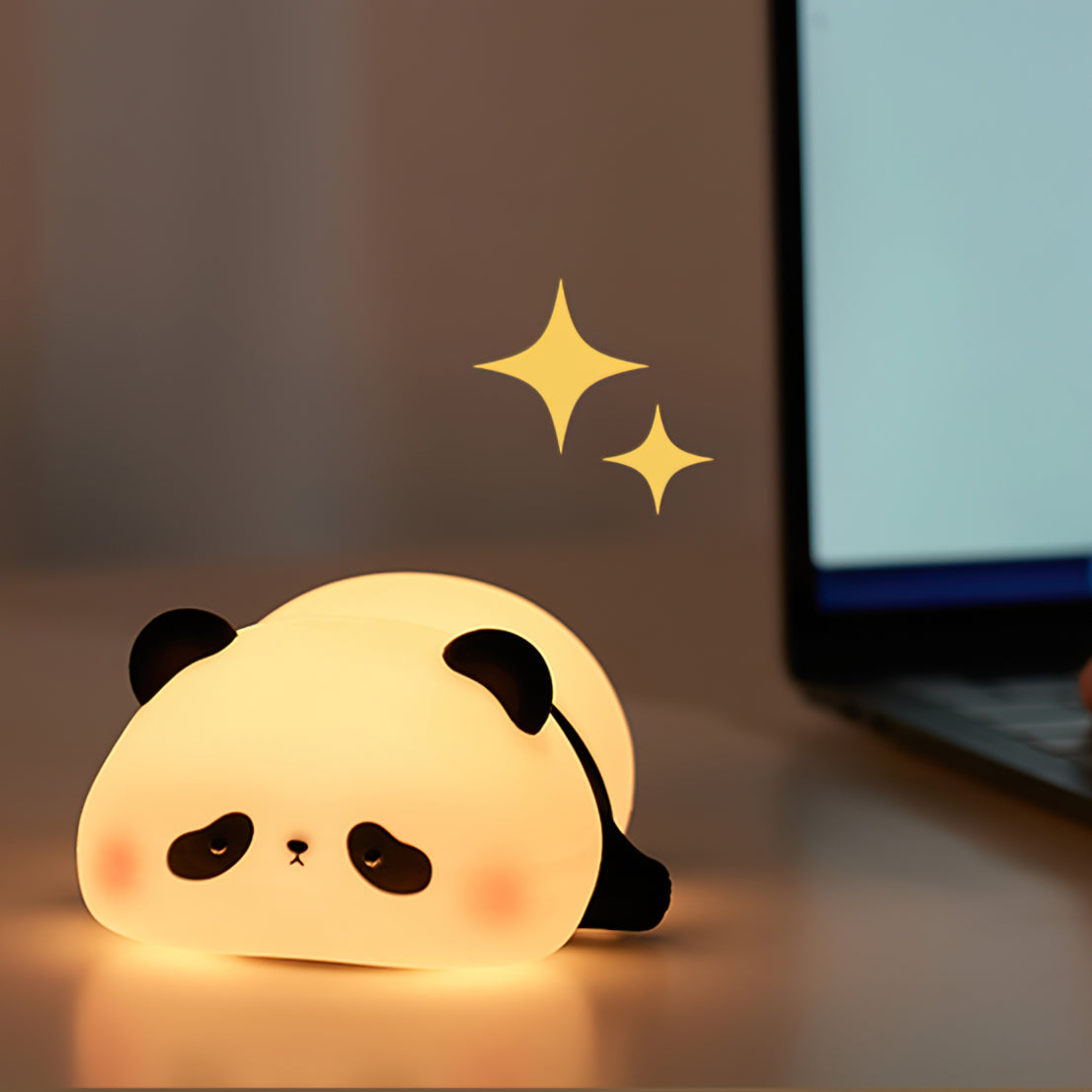 LED Table Lamp with Adjustable Brightness - Modern Design for Home Office and Bedroom