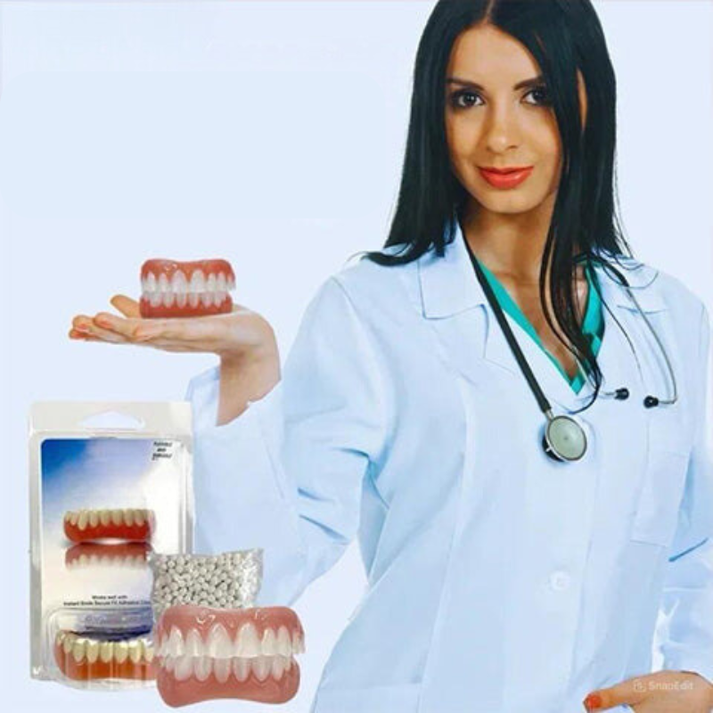Removable Denture-Style False Teeth Set
