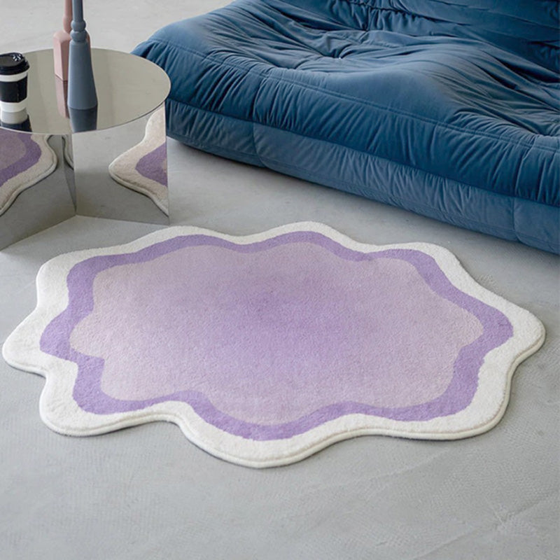 Pastel Cloud Area Rug in Soft Polyester