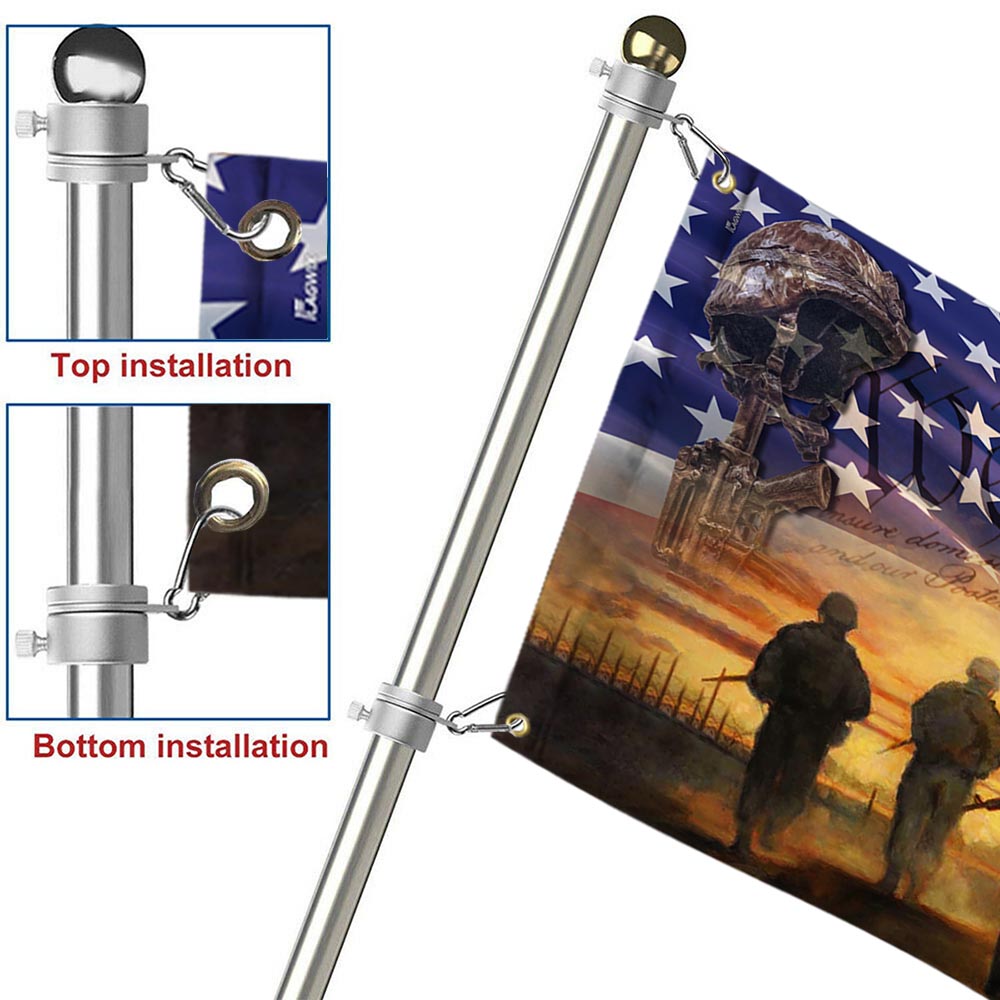 All Gave Some Some Gave All American Flag - Durable Canvas Tribute for Memorial Day & Veterans Day