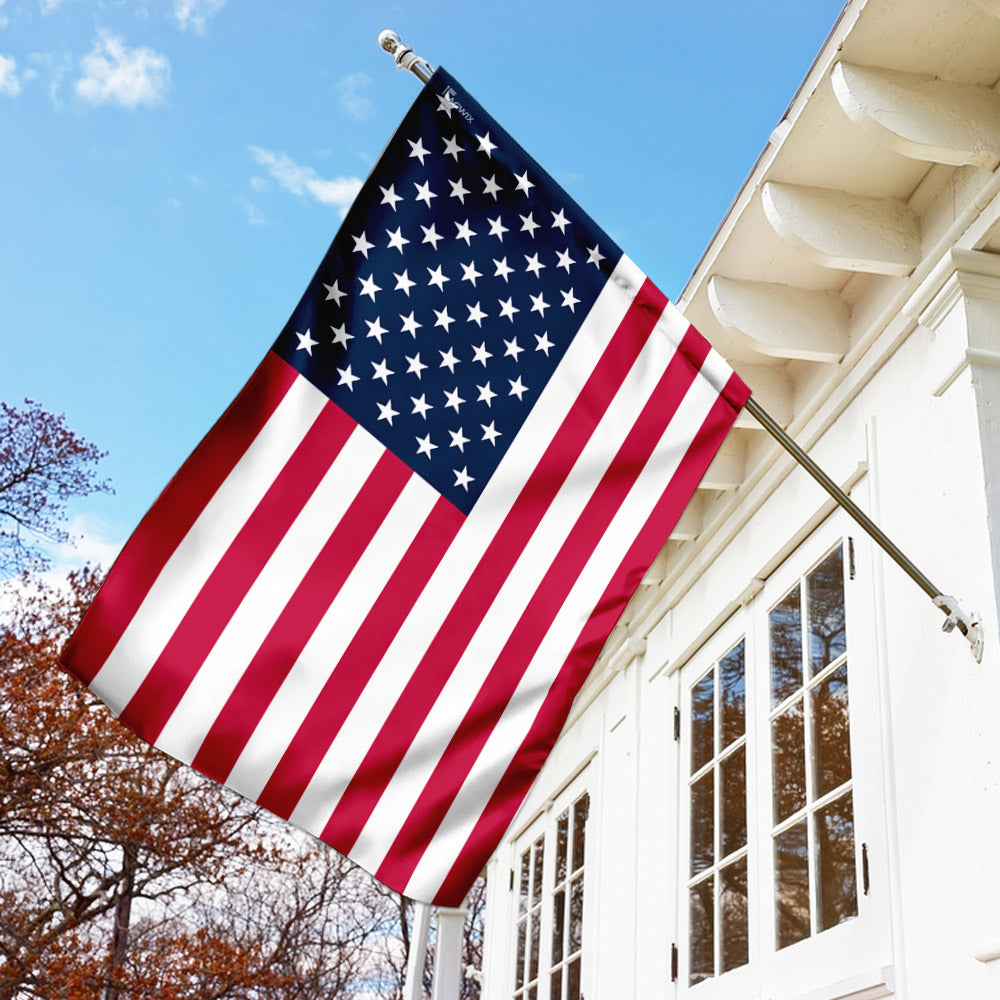 Double-Sided American Flag - Durable Canvas Patriotic Flag for House & Garden