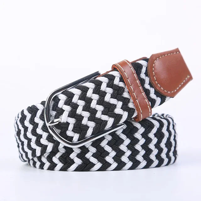 Casual Adjustable Stretch Belt in Elastic Fabric
