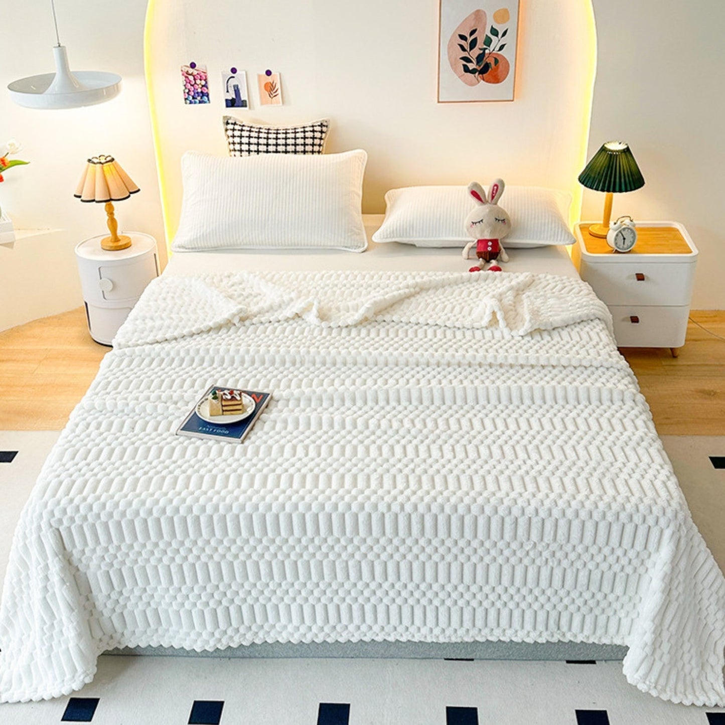 Ultra Soft Pebble Pattern Throw Blanket