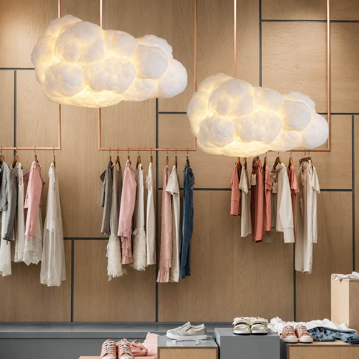 Modern White Cloud Pendant Light Chandelier