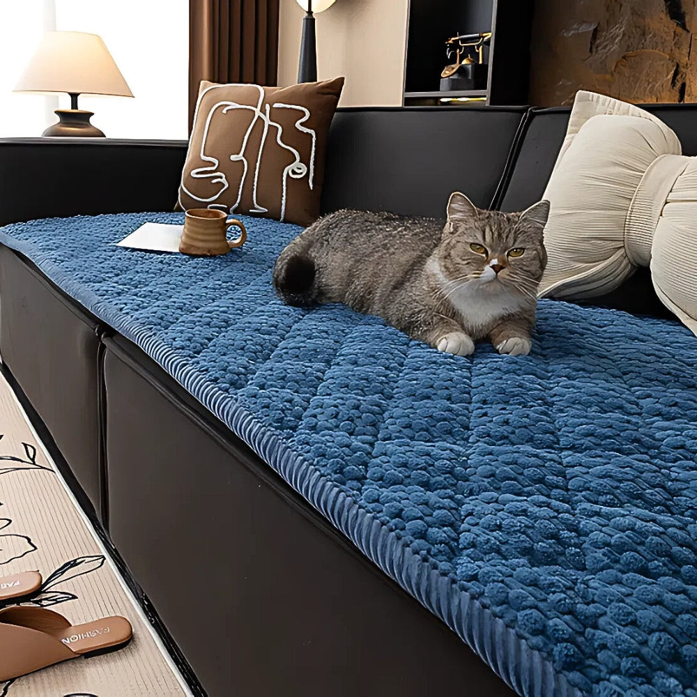 Pet-Proof Textured Quilted Sofa Slipcover
