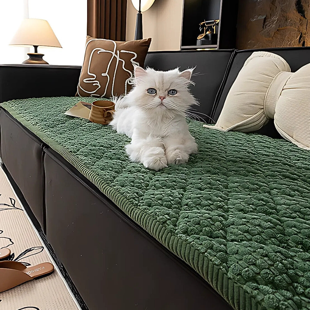 Pet-Proof Textured Quilted Sofa Slipcover