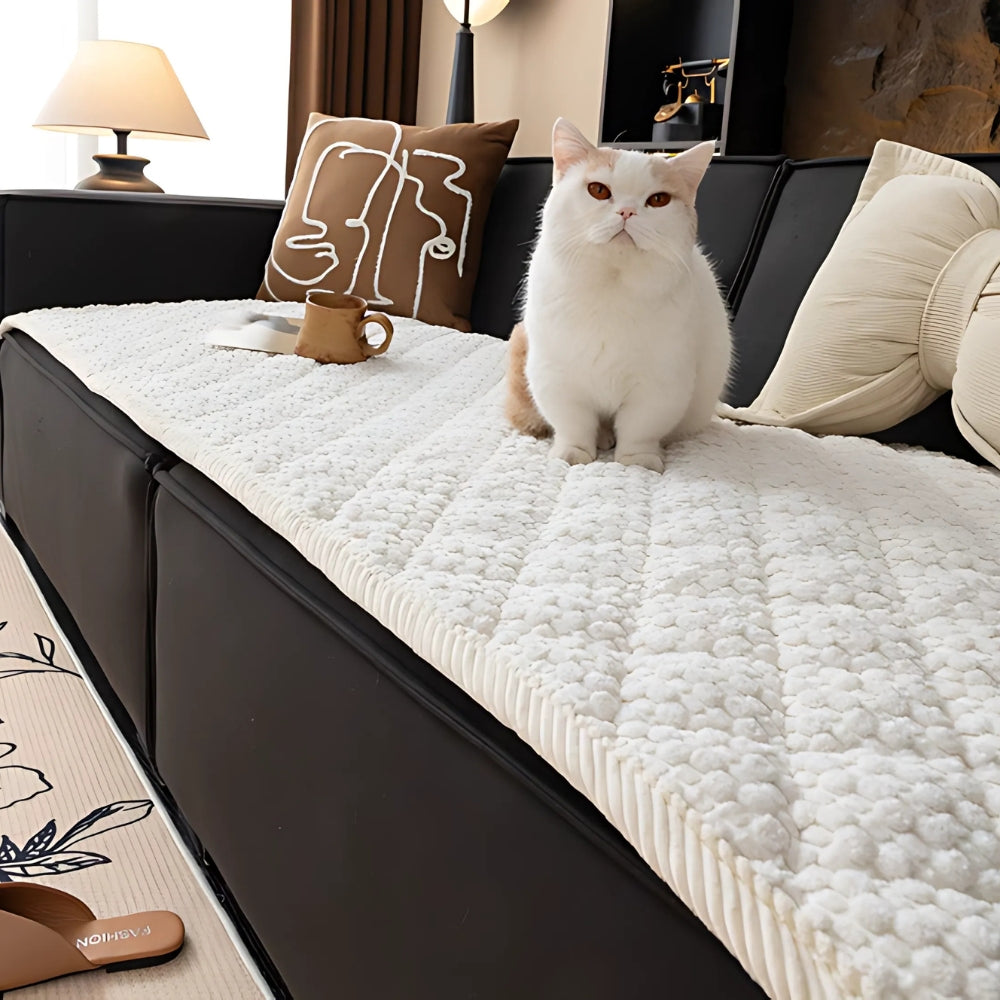 Pet-Proof Textured Quilted Sofa Slipcover