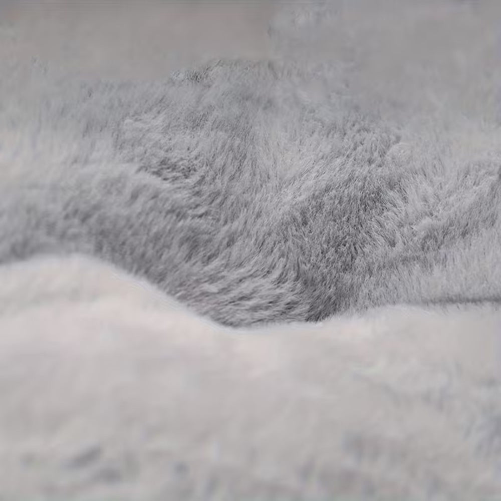 Plush Round Donut Nest Pet Bed for Cats and Small Dogs