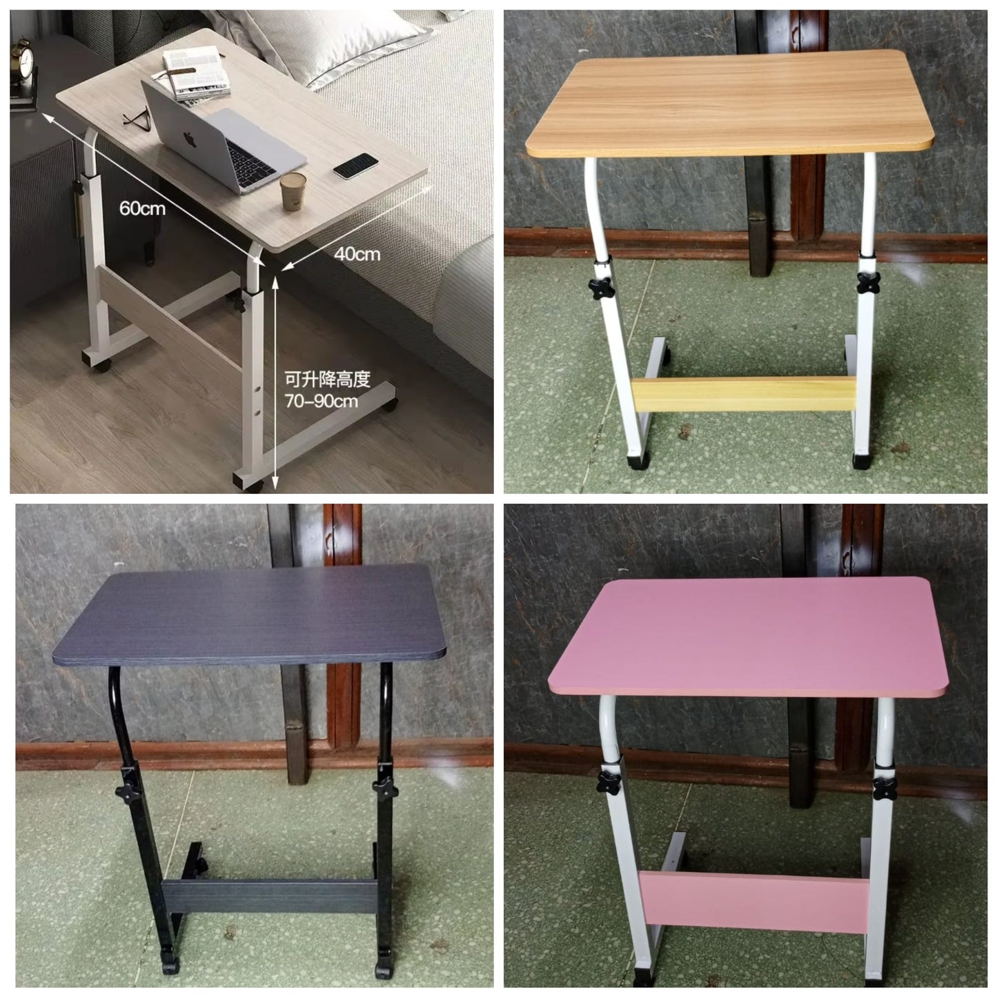 Adjustable Collapsible Laptop Bedside Table