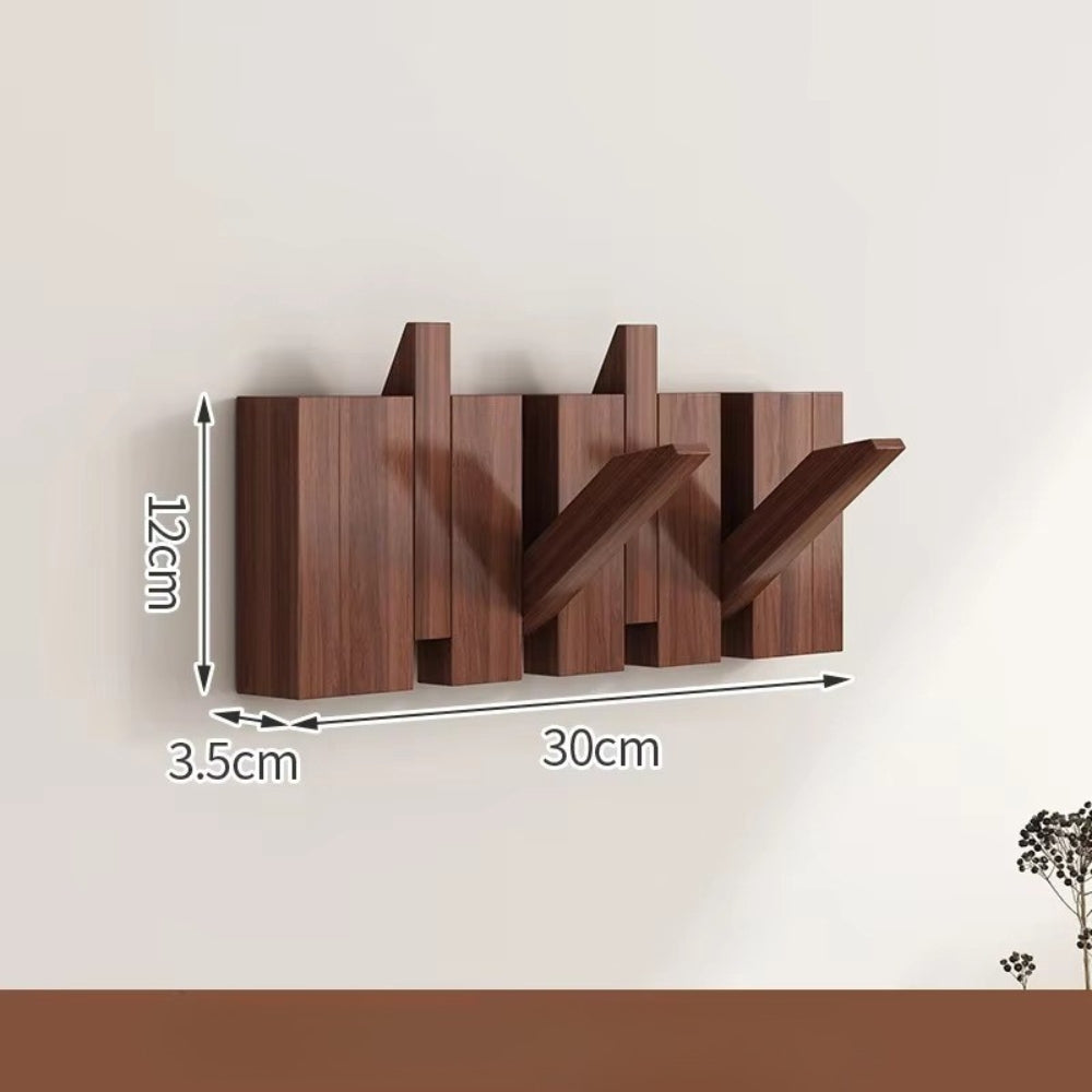 Foldable Wooden Piano Key Wall Hook Rack