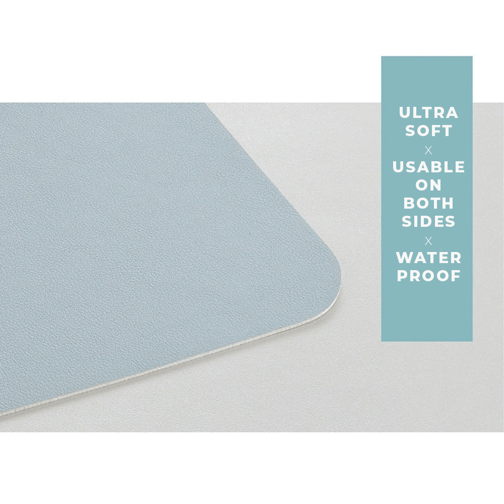 Vegan Leather Reversible Desk Pad
