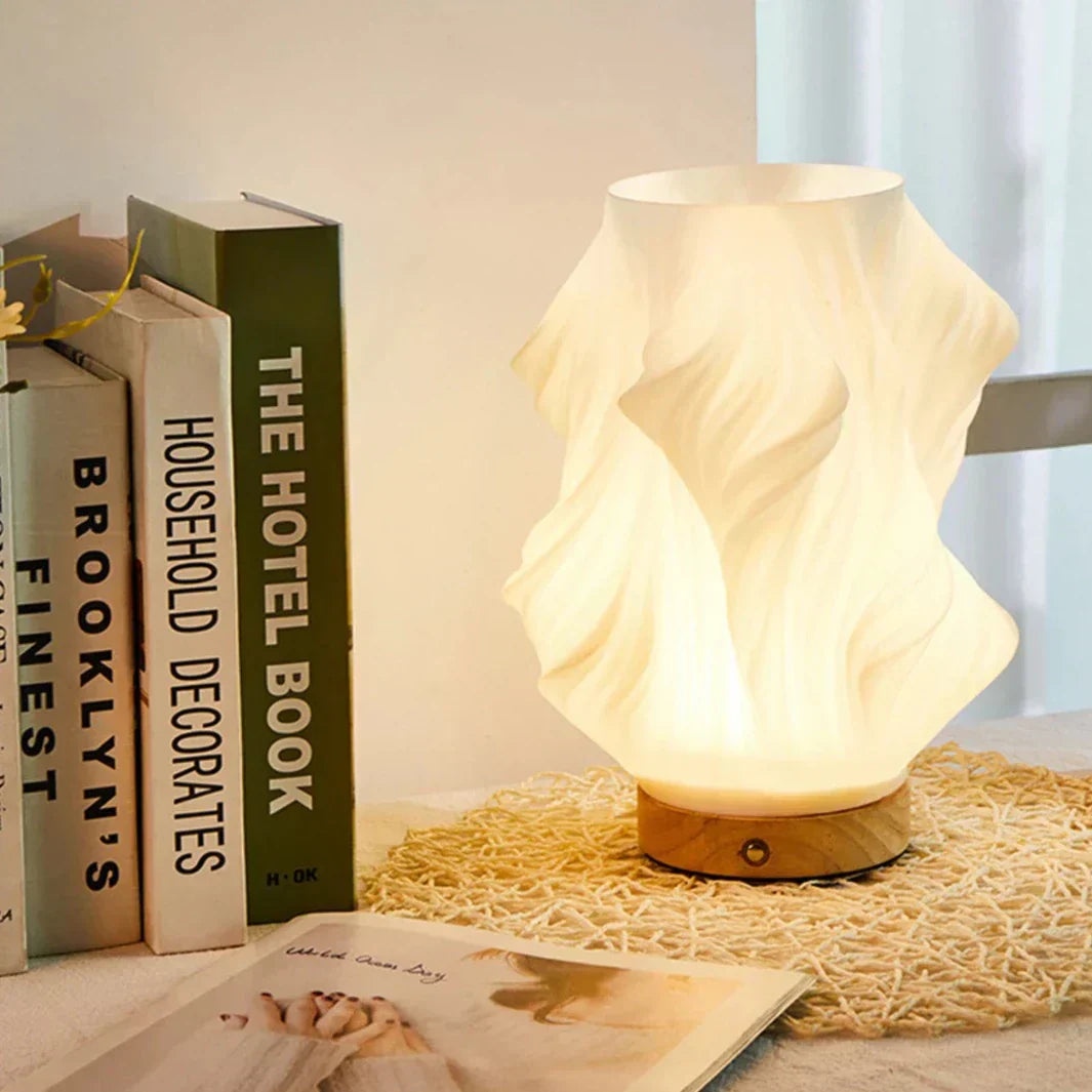 Swirl Design LED Table Lamp - Modern Ambient Lighting