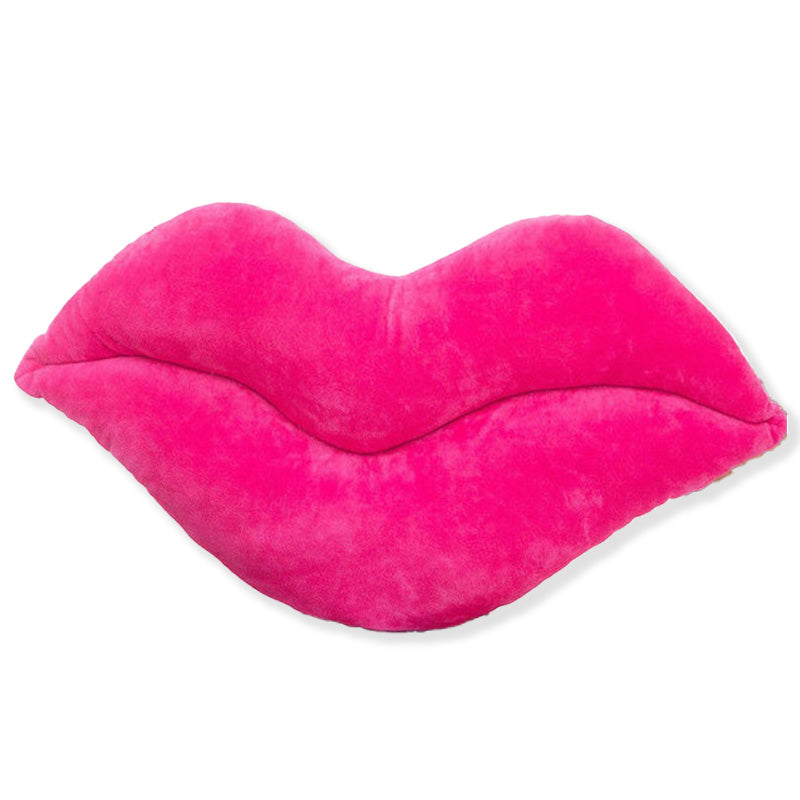Plush Lip-Shaped Pillow for Y2K Decor