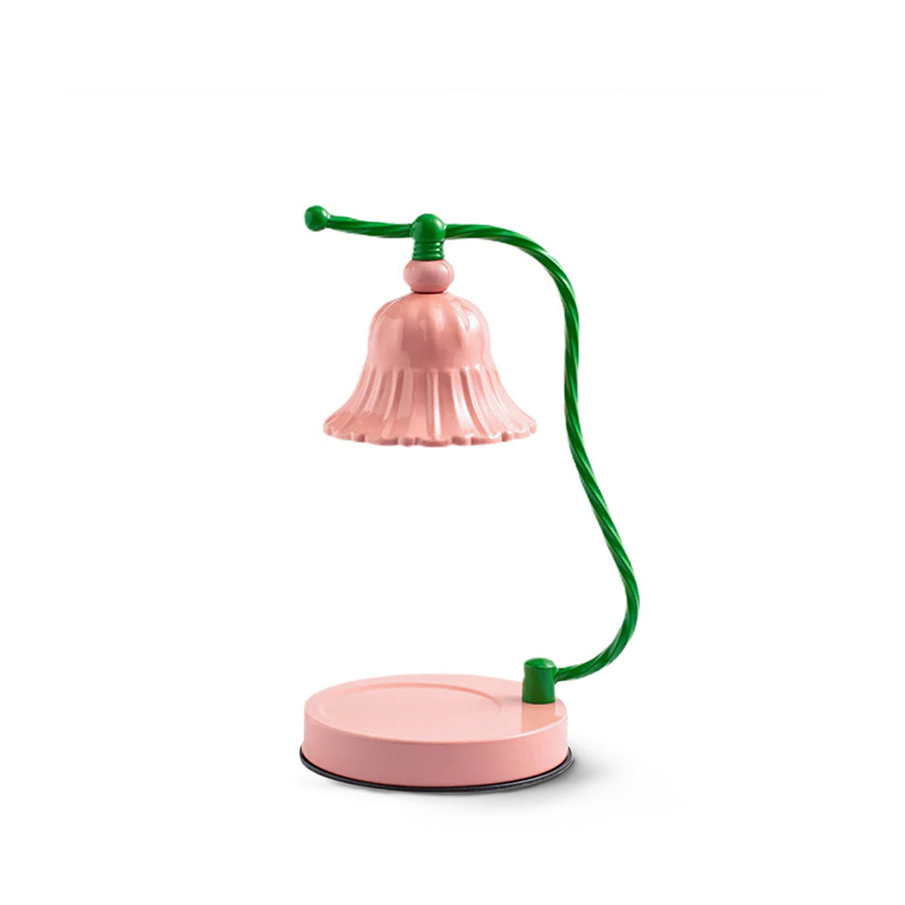 Charming Pink Glass Flower Table Lamp