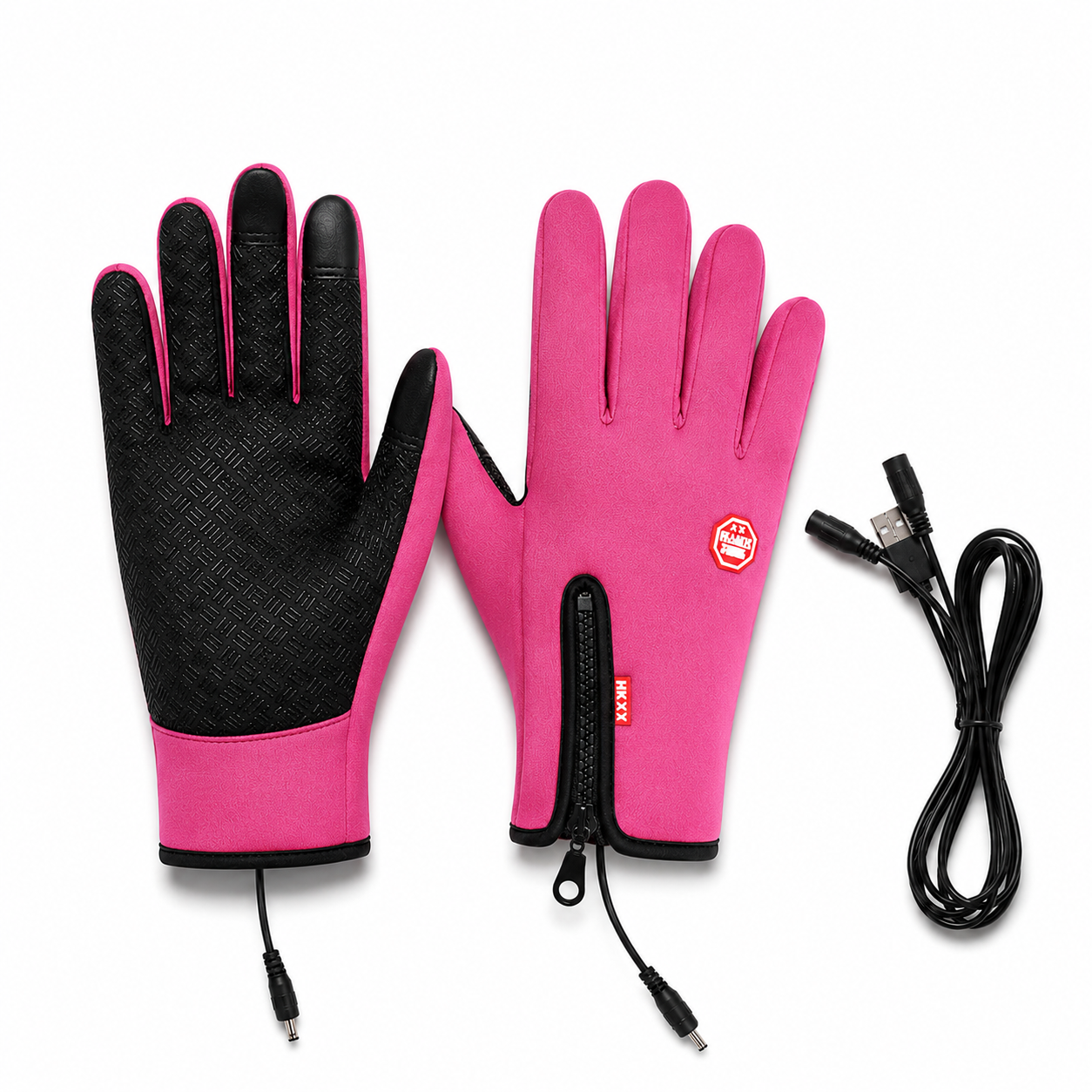 USB Heated Winter Gloves with Touchscreen and Waterproof Design