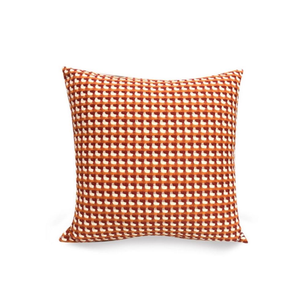 Textured Microfiber Pixel Weave Cushion Cover