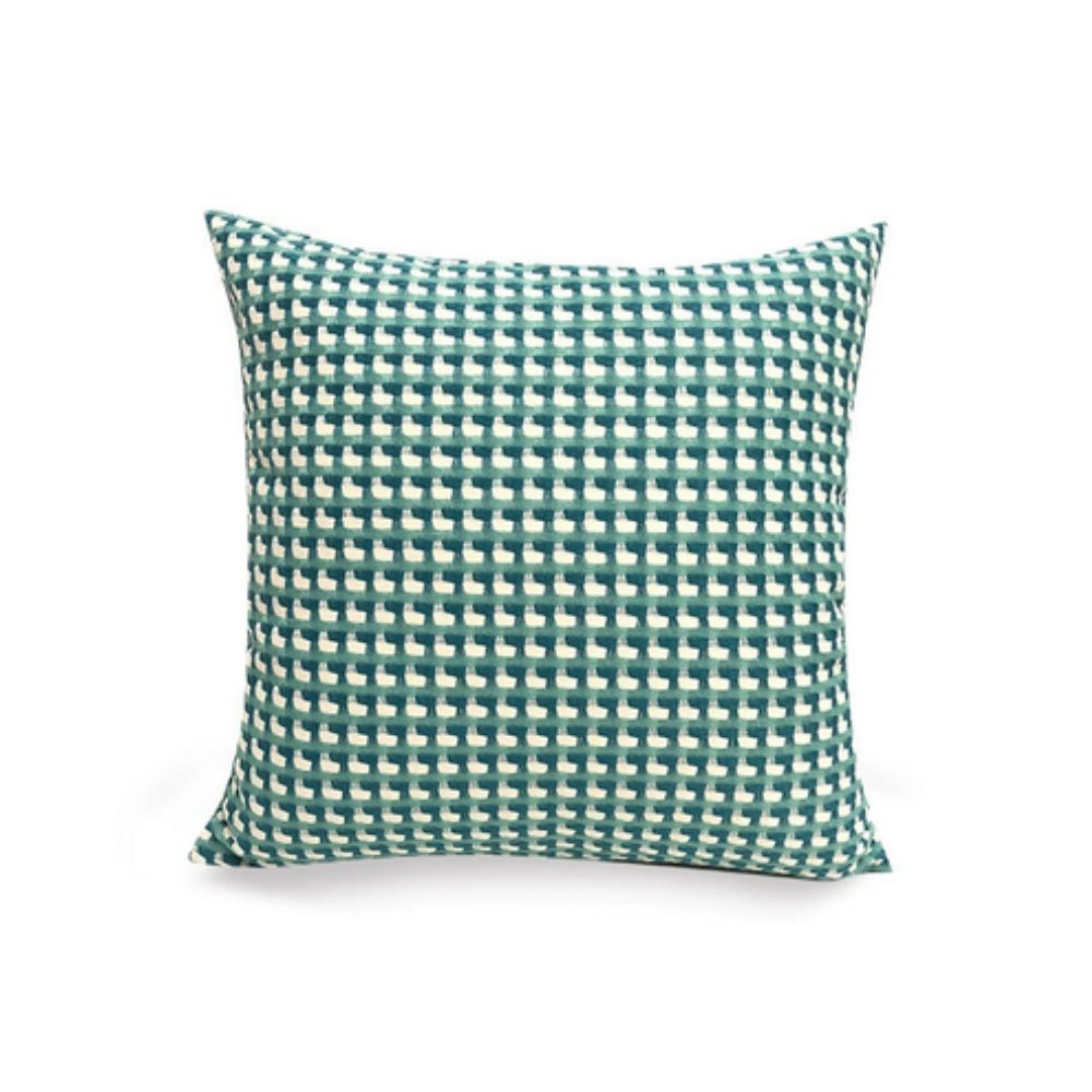 Textured Microfiber Pixel Weave Cushion Cover
