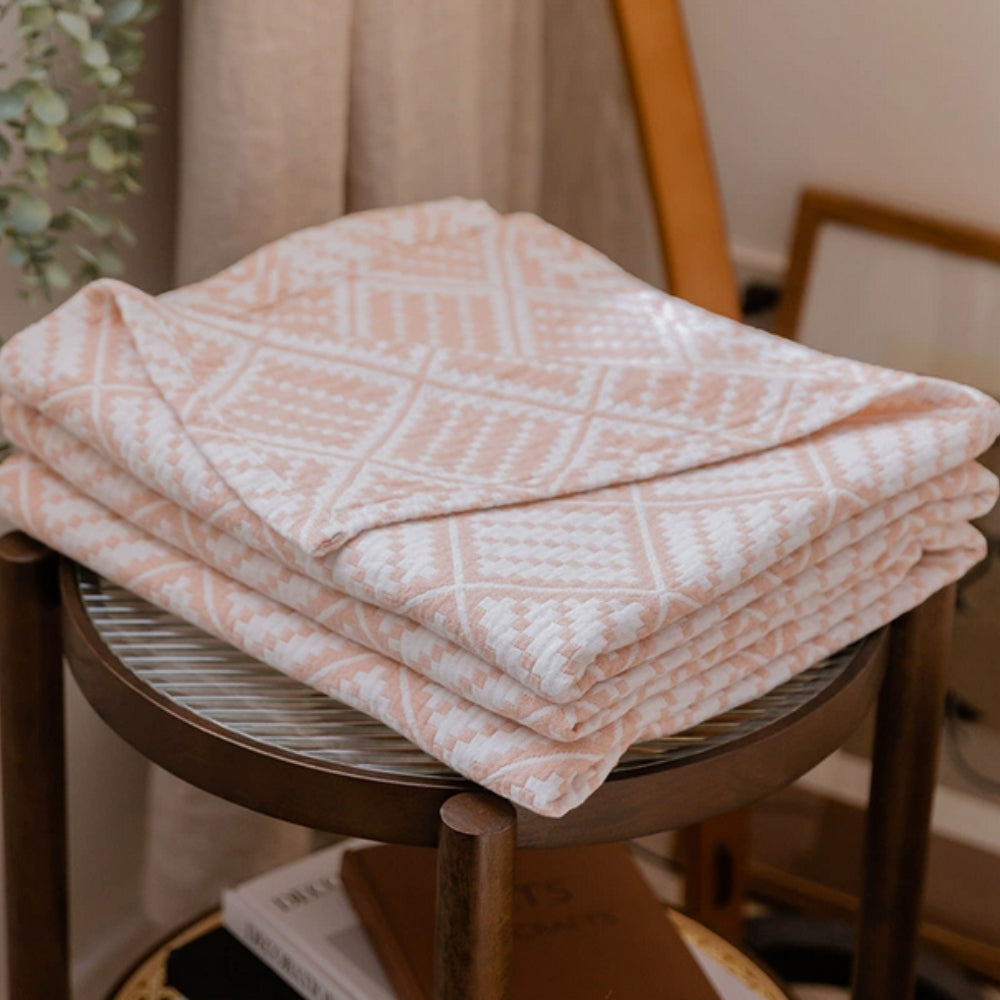 Plaid Cotton Throw Blanket for All Seasons