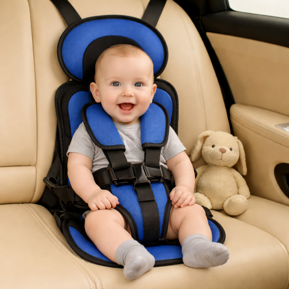 Portable Kids Car Seat Booster with Safety Harness