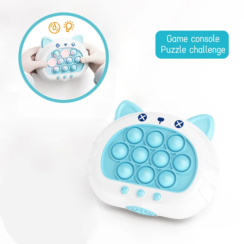 Portable Light-Up Bubble Game for Kids