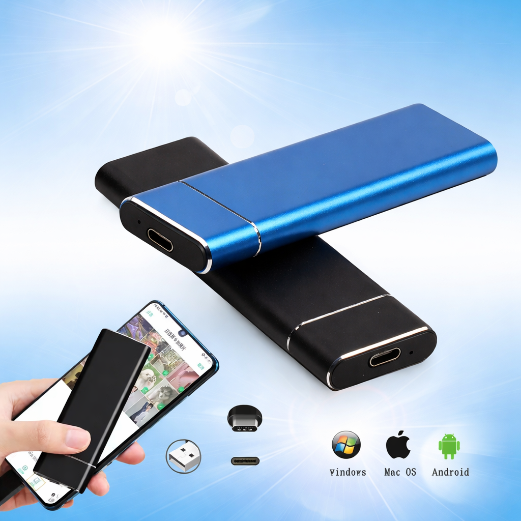 Portable 512GB USB-C External SSD Storage Drive