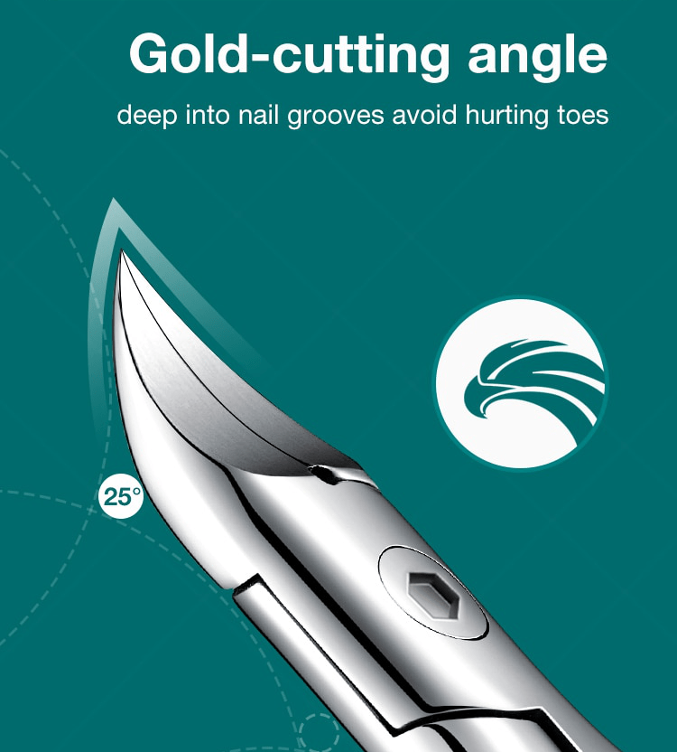 Premium Ergonomic Toenail Clipper for Seniors with Surgical Stainless Steel Blade