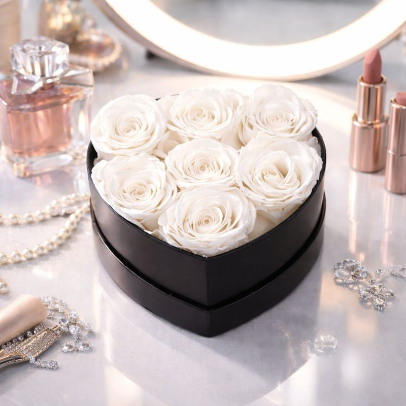 Preserved Rose Flower Gift in Elegant Box for Romantic Occasions