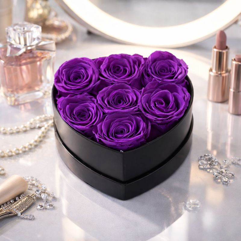 Preserved Rose Flower Gift in Elegant Box for Romantic Occasions
