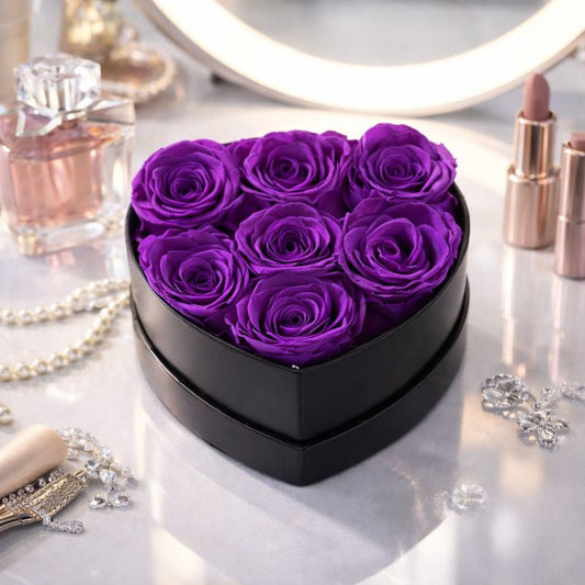 Preserved Rose Flower Gift in Elegant Box for Romantic Occasions