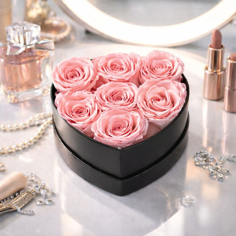 Preserved Rose Flower Gift in Elegant Box for Romantic Occasions