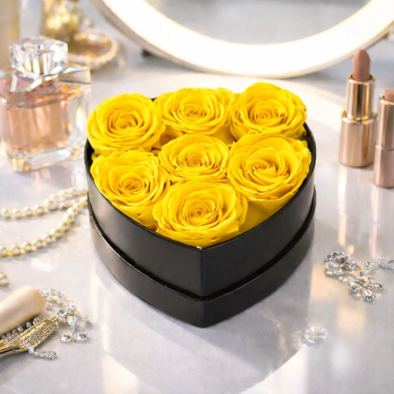 Preserved Rose Flower Gift in Elegant Box for Romantic Occasions