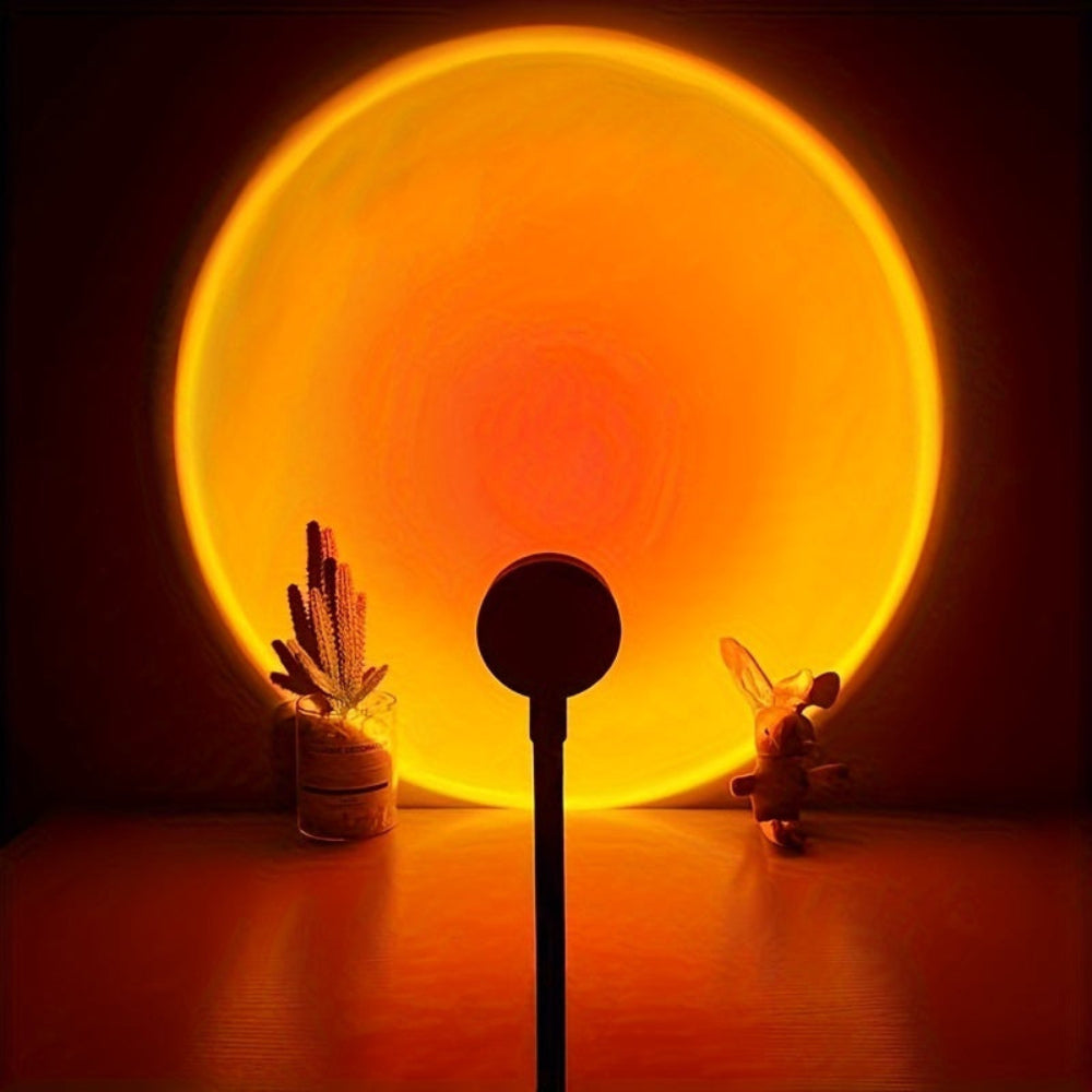 USB LED Sunset Projection Lamp for Ambient Room Lighting