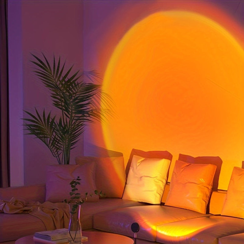 USB LED Sunset Projection Lamp for Ambient Room Lighting