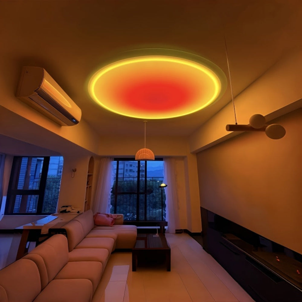 USB LED Sunset Projection Lamp for Ambient Room Lighting