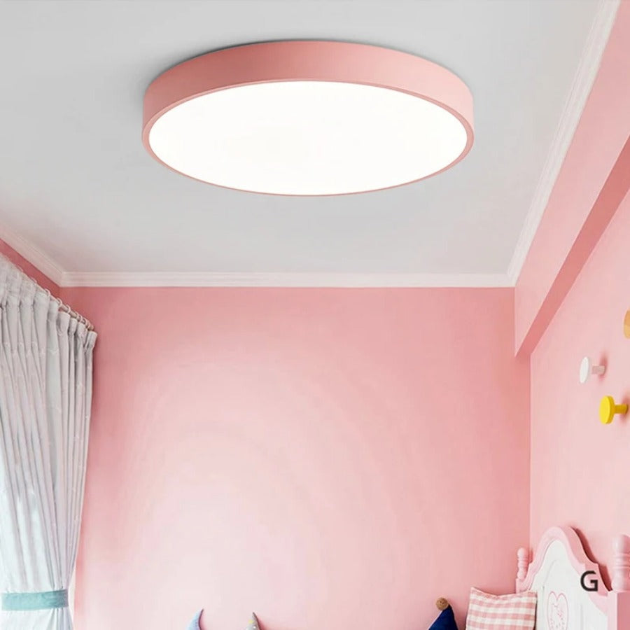 Wood Macaron Round Ceiling Light - Scandinavian Design