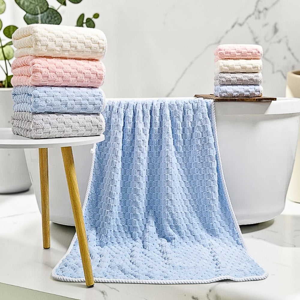 Pure Soft Fleece Bath Towels - 2 Piece Set
