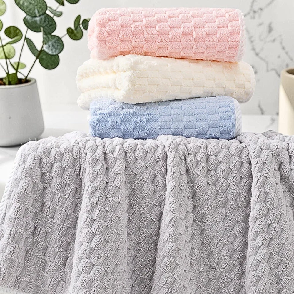 Pure Soft Fleece Bath Towels - 2 Piece Set