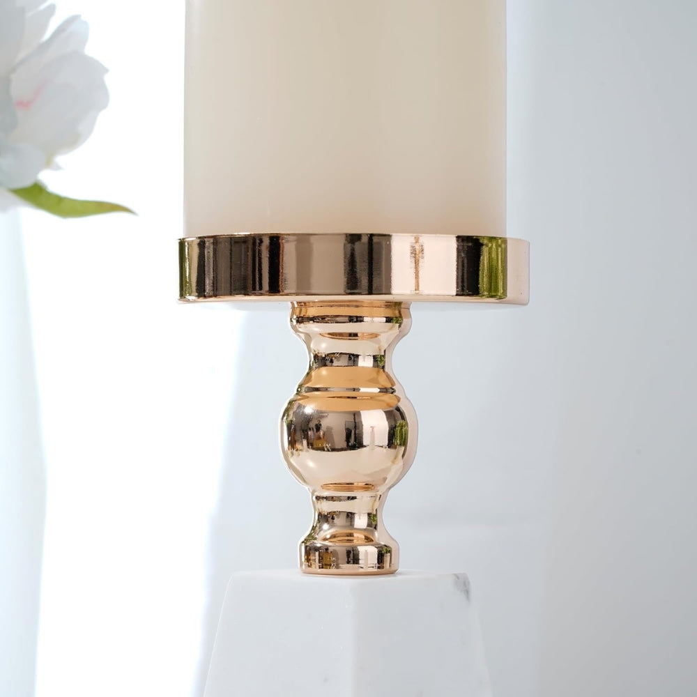 Gold Marble Pyramid Candle Holder