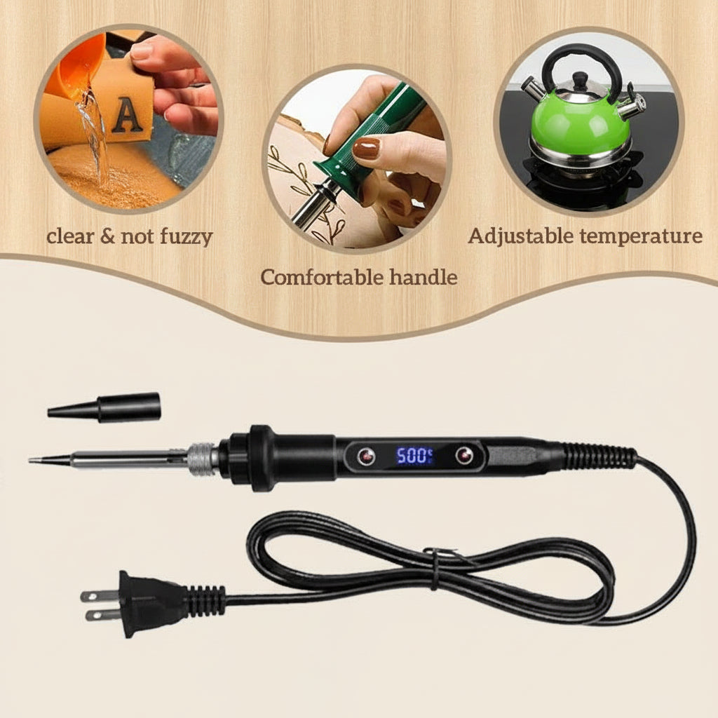 Professional Wood Burning and Engraving Tool Set with 58 Accessories