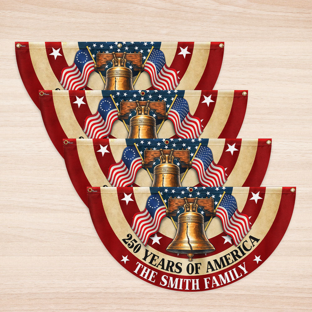 Personalized 250th Anniversary Betsy Ross Fan Flag