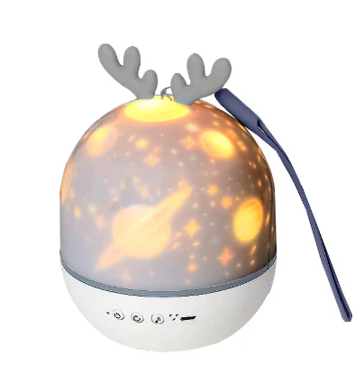 Rechargeable Night Light with Calming Projections and Melodies
