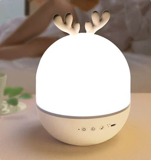 Rechargeable Night Light with Calming Projections and Melodies