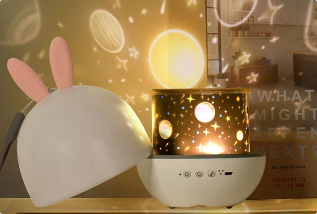 Rechargeable Night Light with Calming Projections and Melodies
