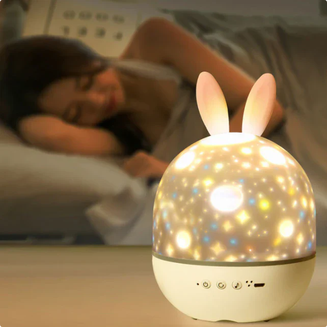 Rechargeable Night Light with Calming Projections and Melodies