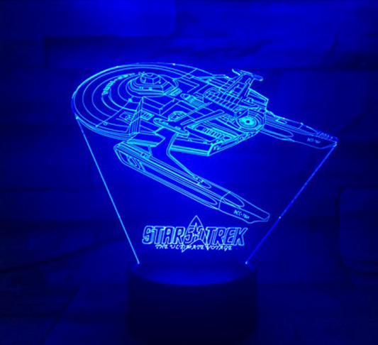 3D Star Trek Optical Illusion LED Lamp