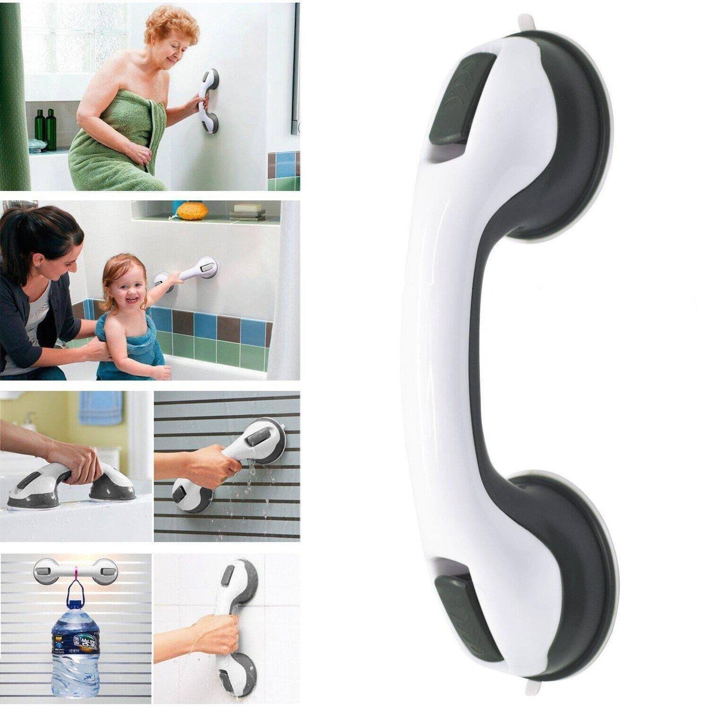 Non-Slip Suction Grab Bar for Bath and Shower Safety
